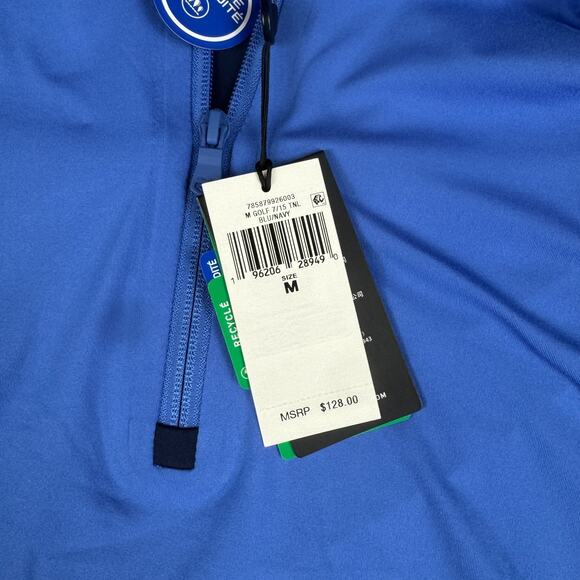 RLX Ralph Lauren Mens Size M Golf Performance 1/4 Zip Pullover Wicking Blue NEW - Picture 3 of 7